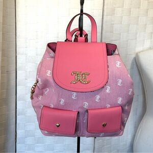 NWT Juicy Couture “Pack It Up” backpack in Pink Lemonade.